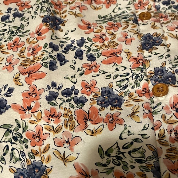 Button-up Floral Dress with Pockets - Picture 7 of 13